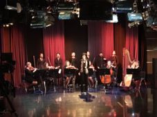 Enya rehearsing her 'Even in the Shadows' performance on Good Day New York, Fox 5; 14 March 2016